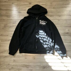 black oversized zumiez keystreet zip up